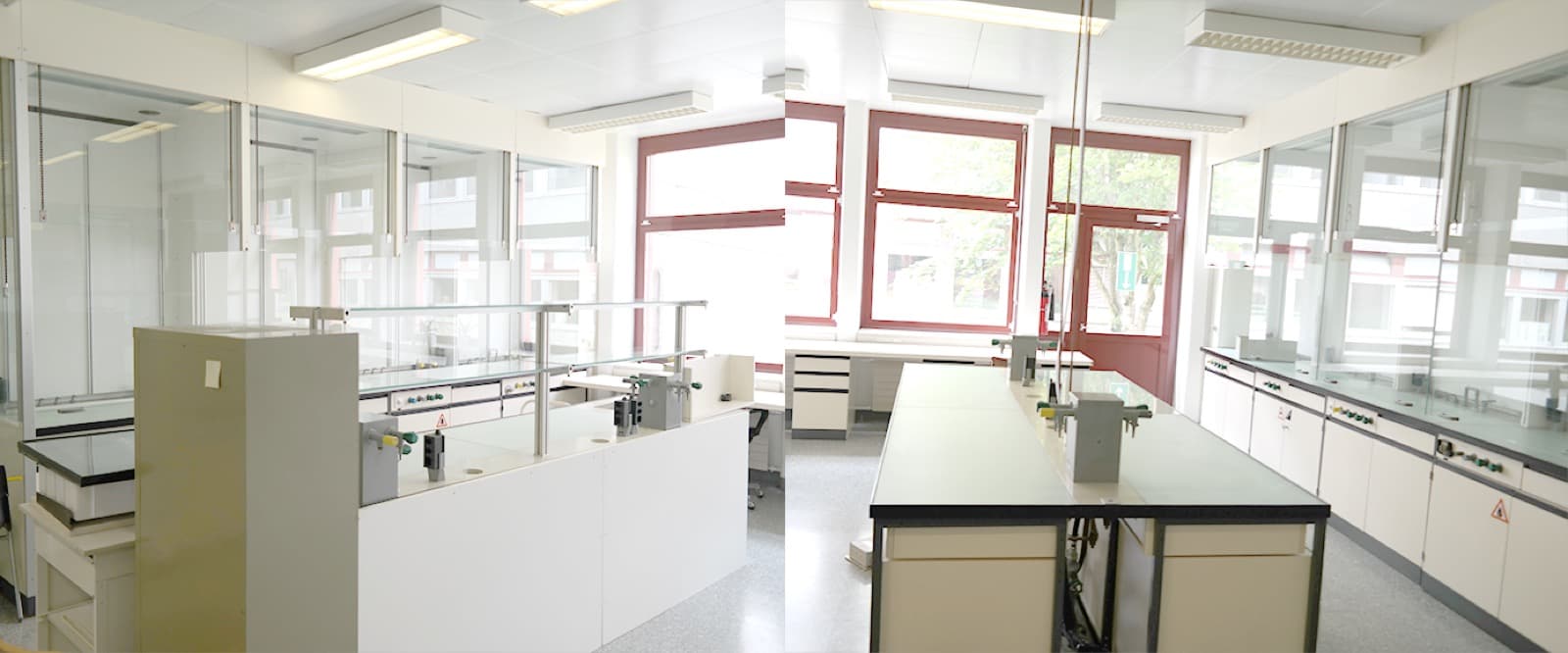 Marly laboratory — fume hoods and formulation benches