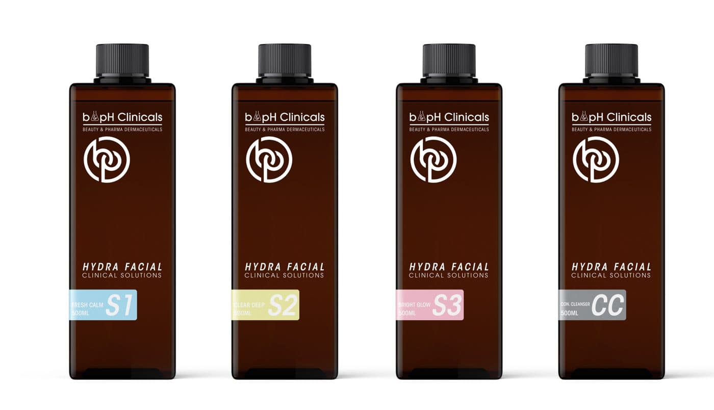 B&pH Clinicals hydra facial bottle line